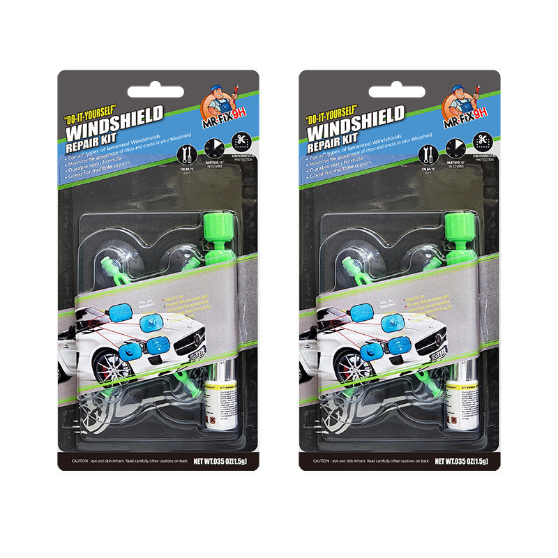 Windshield repair glass repair fluid