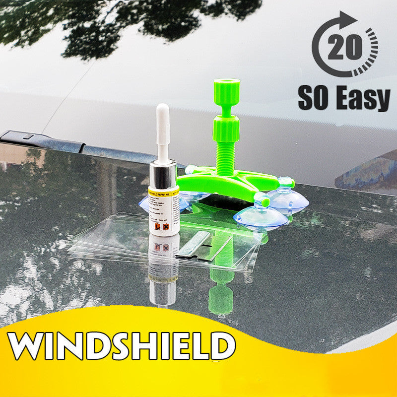 Windshield repair glass repair fluid