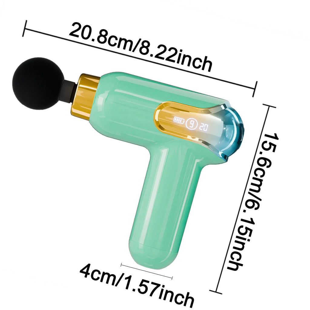 Handheld Massage Gun-Deep Tissue Percussion Electric Massager for Muscle Recovery and Fitness