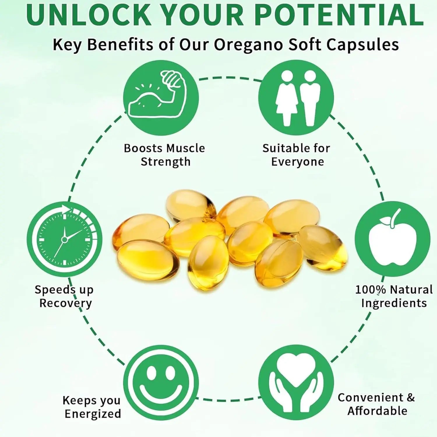 Fast OEM GMP Factory 300 Capsules Premium Oil of Oregano Supplements with 6000mg Black Seed Oil of Oregano Capsules