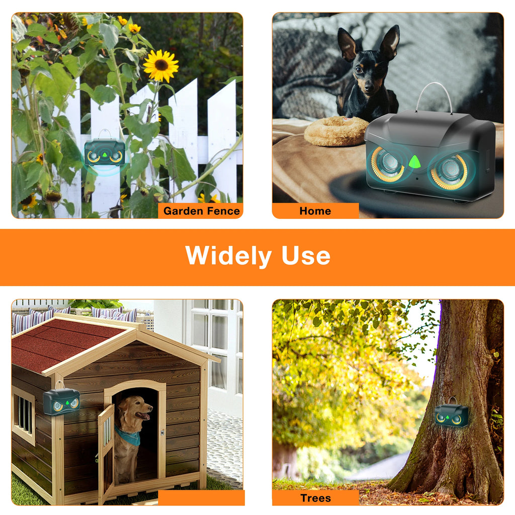 USA stock Portable Waterproof Aluminium-Plastic Ultrasonic Dog Trainer with 1-Year Warranty for Pet Barking Deterrent