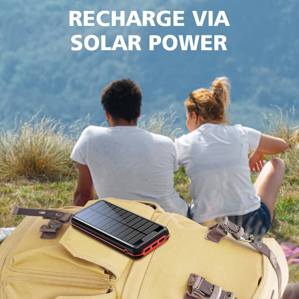 Products 2025 Trending Original Factory OEM Logo Large Capacity 20000mAh Portable USB C for iPhone Charger Solar Power Banks