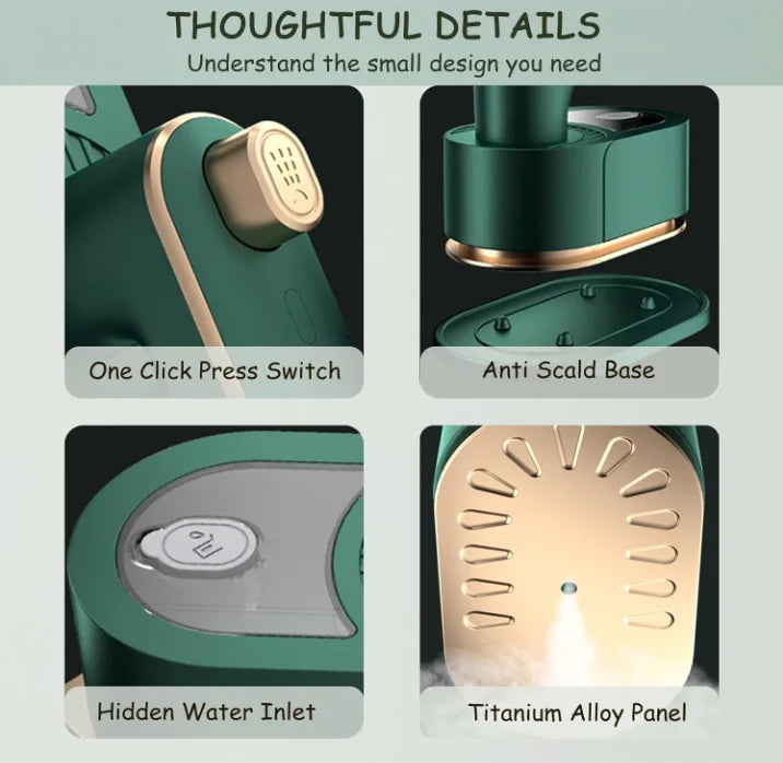 Portable Mini Electric Iron Handheld Stainless Steel Folding Light Tool Convenient for Home Travel Hot Selling Steam Clothing