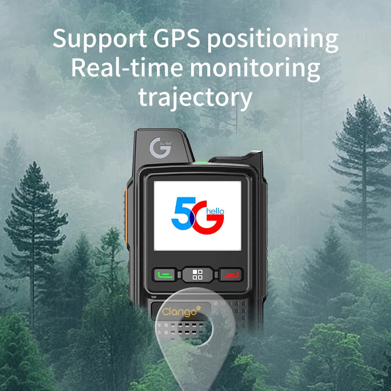 Portable Mini Android 4G POC Walkie Talkie with 5000km Range UVH VHF PTT Dvr Public Network for Radio Low Cost LTE Mobile Wifi