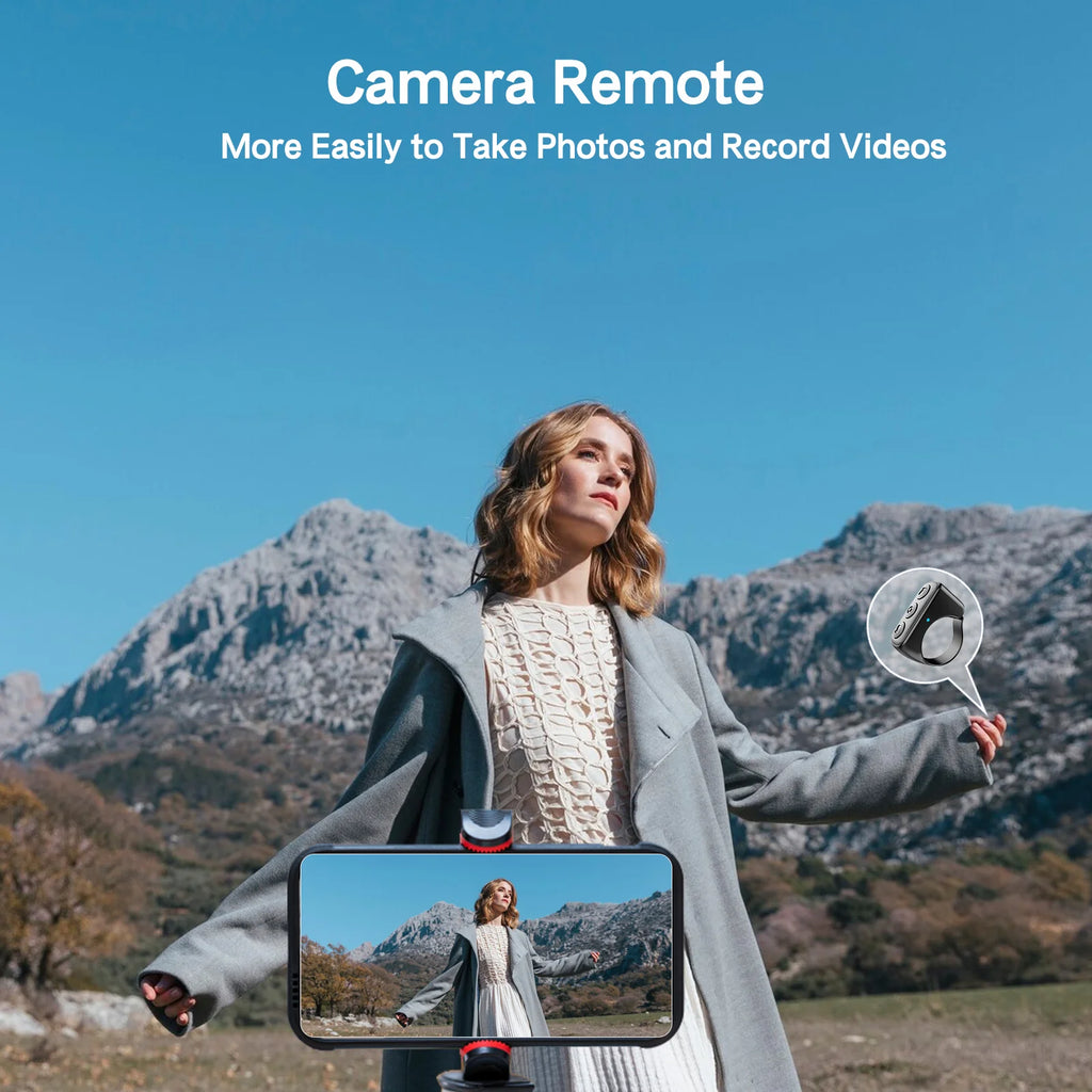 TikTok Scrolling Ring Phone Holder Remote Control for IOS Android Plastic Kindle APP Page Turner Selfie Video Record Feature