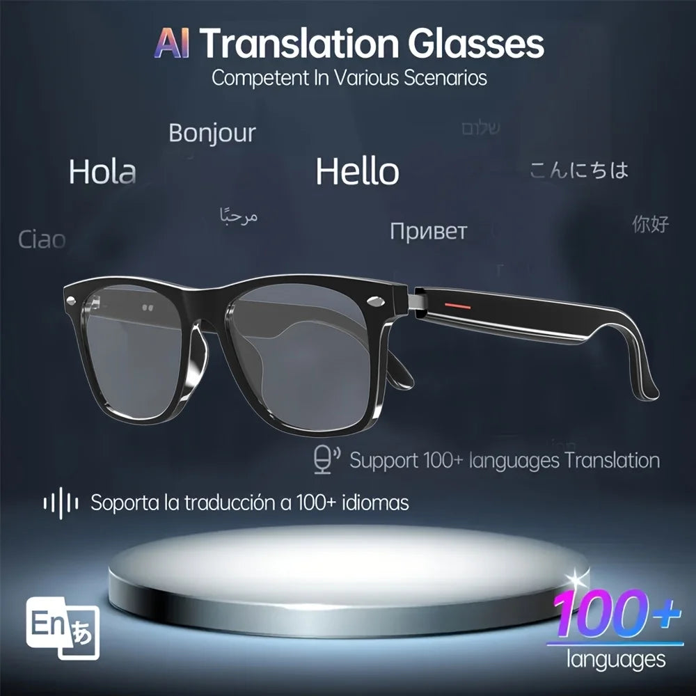 SENBONO  E13 AI Translate Smart Sunglasses Wireless Hands-Free Call Music  Smart Sport BT Sunglasses OutdoorAI Smart Glasses