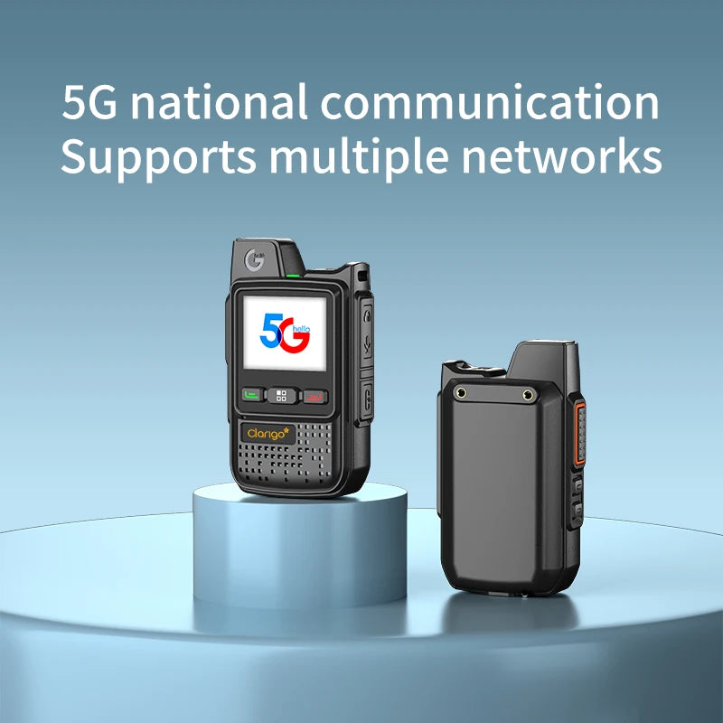 Portable Mini Android 4G POC Walkie Talkie with 5000km Range UVH VHF PTT Dvr Public Network for Radio Low Cost LTE Mobile Wifi