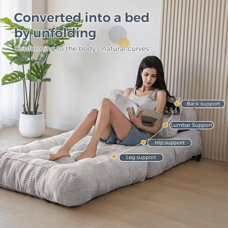 Modern Multi-Functional Foton Compressed Tatami Floor Sofa Bed Sponge Couch Folding Mattress for Living Room Bedroom in Stock