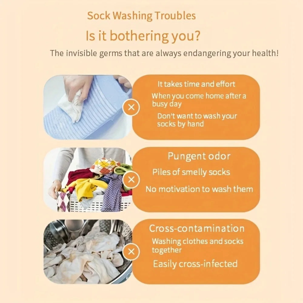 Fully Automatic Mini Washing Machine for Baby Clothes Underwear Socks Made of Durable Plastic for Small Dormitories USA Stock