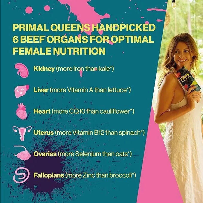 Supplements for Women Primal Queen Womens Supply Beef Organ Primal Queen Capsules