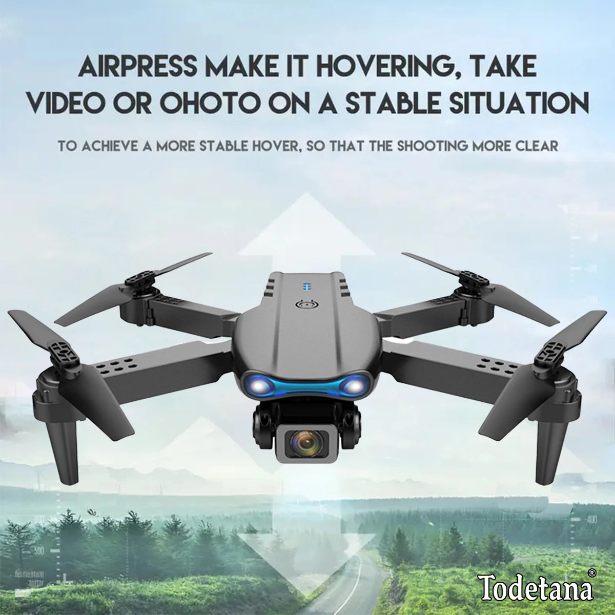 Hot E99 HD 4K Mini UAV with Camera 2.4GHz WiFi 3D Remote Control Foldable Portable Toy No Brush Motor for Aerial Fun