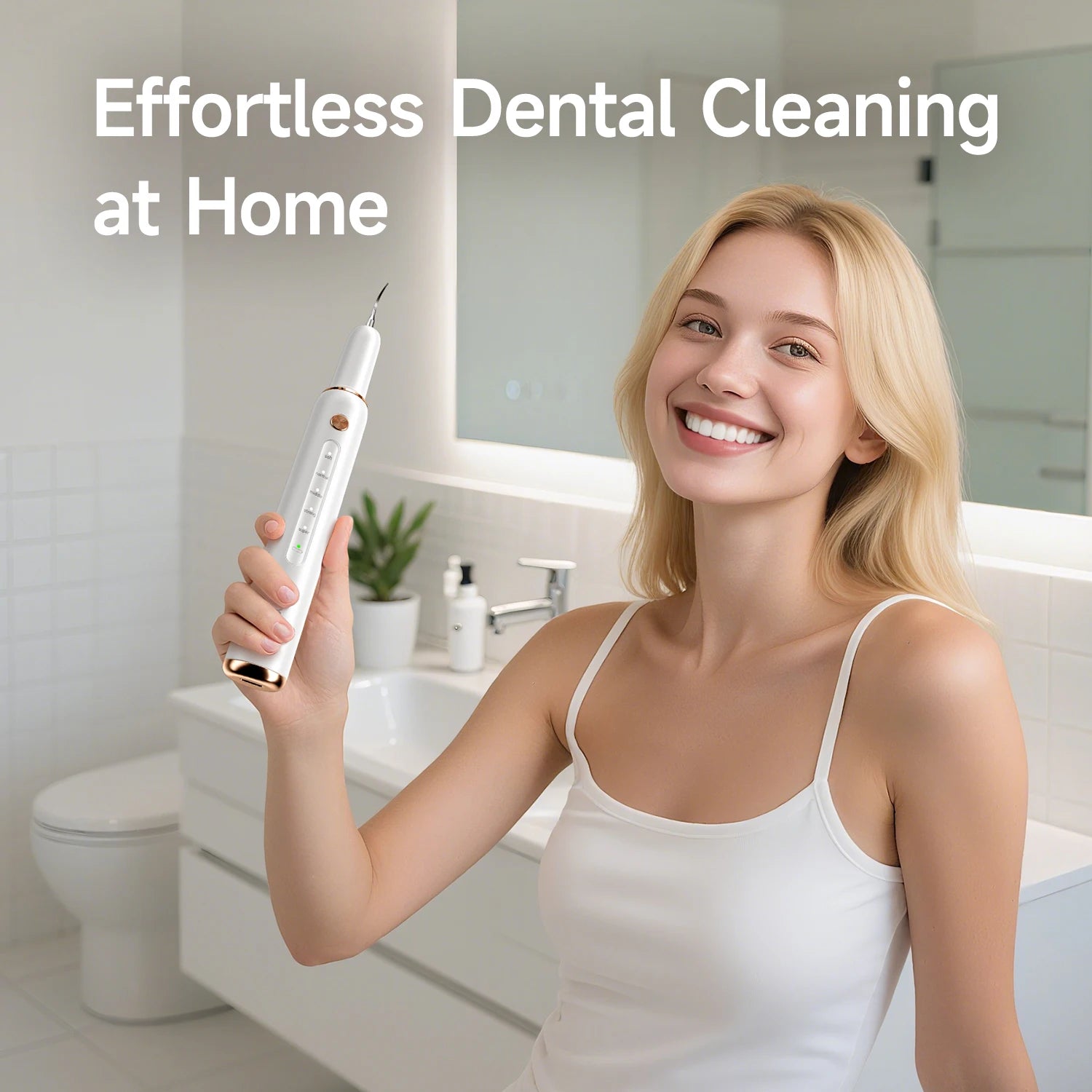 Electric Tooth Cleaner Interdental Cleaner for Plaque Oral Hygiene Tool Gift for Father's Day