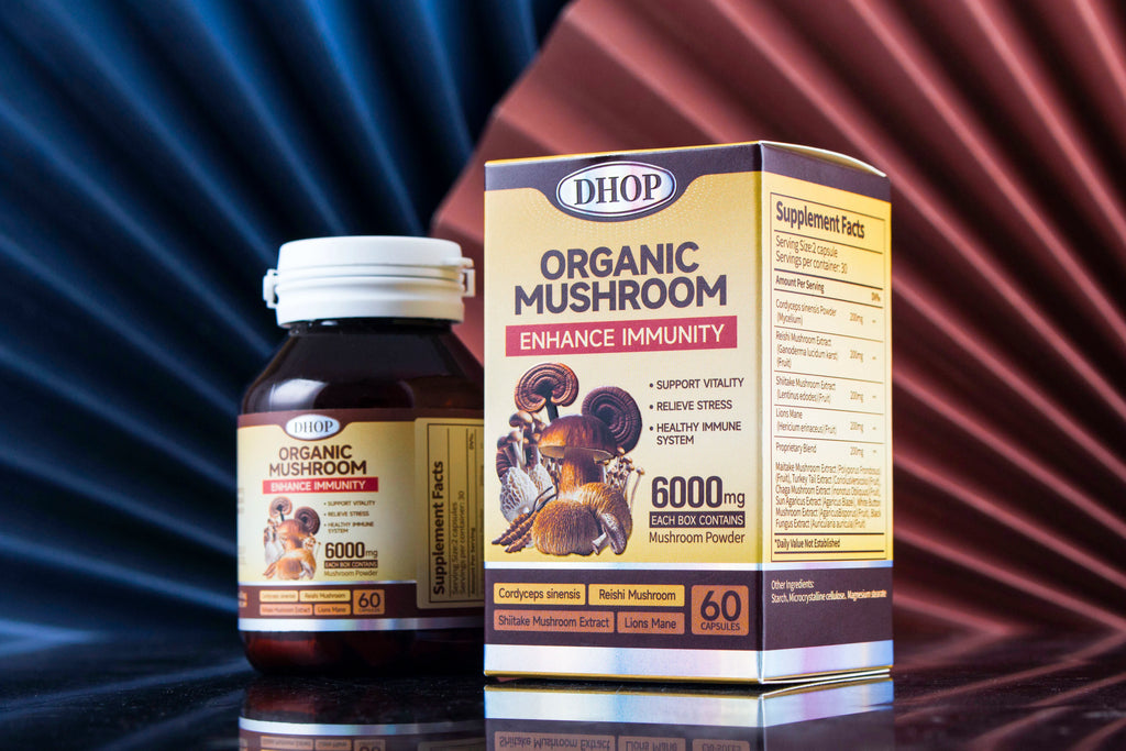 OEM Supplement Mushroom Mixture Capsules Reishi Mushroom Extract Capsule Complex Mushroom Mix Blend Capsules