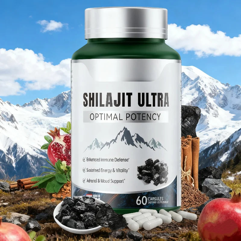 OEM Hot Selling Organic Pure Shilajit Capsule Boosting Energy Antioxidant Sleep Support for Adult Men & Women