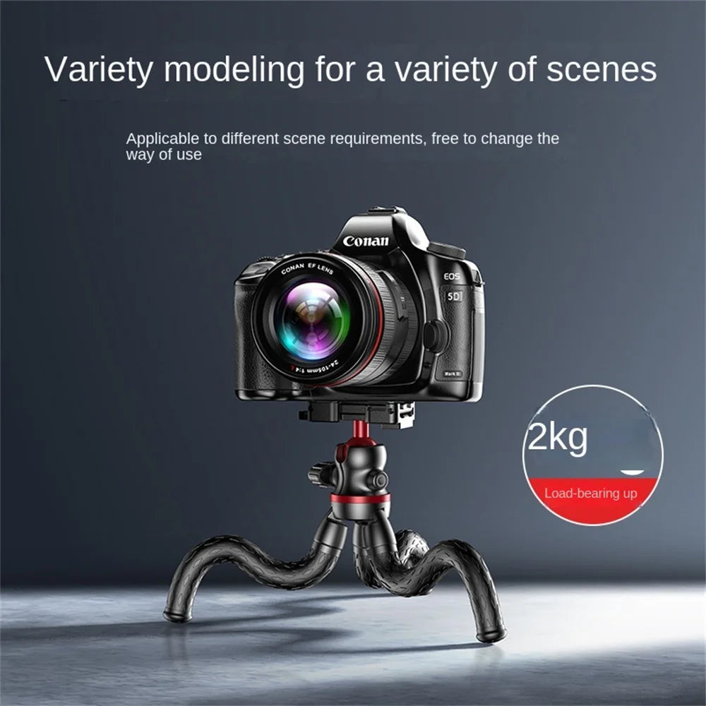 DODOUP Octopus Tripod Phone Holder Camera Wireless Selfie Stick Photography Gimbal for Outdoor Live Streaming