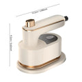Portable Mini Electric Iron Continuous Steam Output Stainless Steel Soleplate Anti-Dry-Burning Household Outdoor Use Clothes