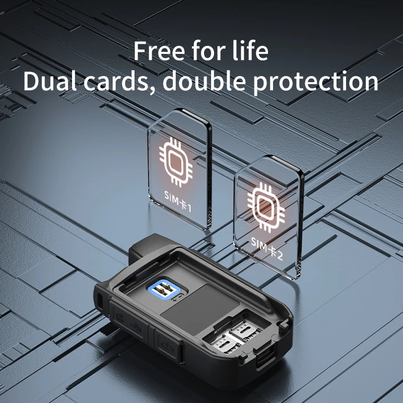 Portable Mini Android 4G POC Walkie Talkie with 5000km Range UVH VHF PTT Dvr Public Network for Radio Low Cost LTE Mobile Wifi