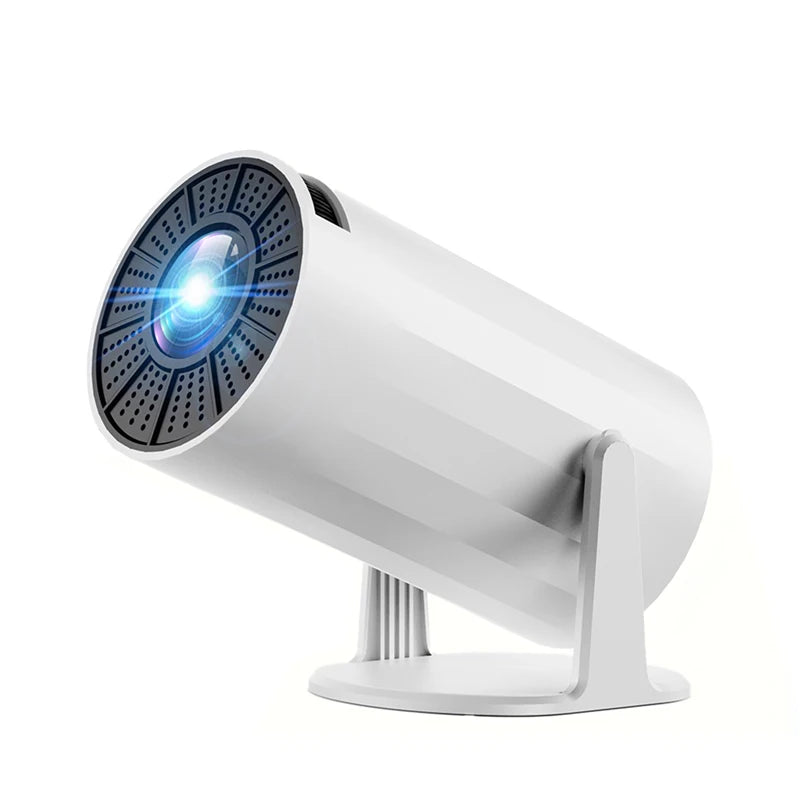 Portable Projector with WiFi and Bluetooth, 4K 1080p Support, Indoor/Outdoor Movie Projector with Video System