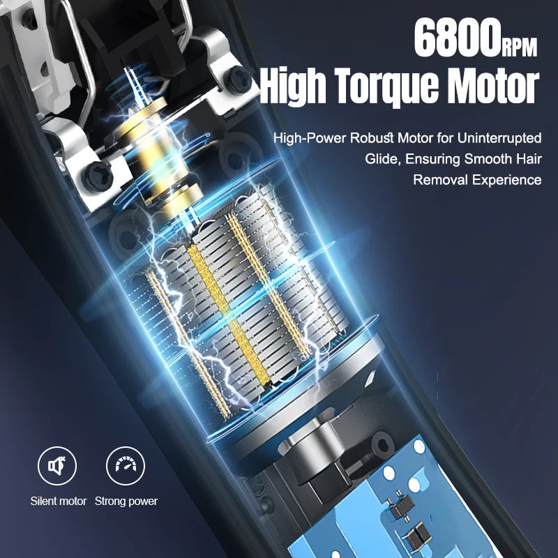 IRUIBEAUTY Men's Rechargeable Waterproof Cordless Trimmer Body Groomer with Ceramic Blade and Base Wholesale