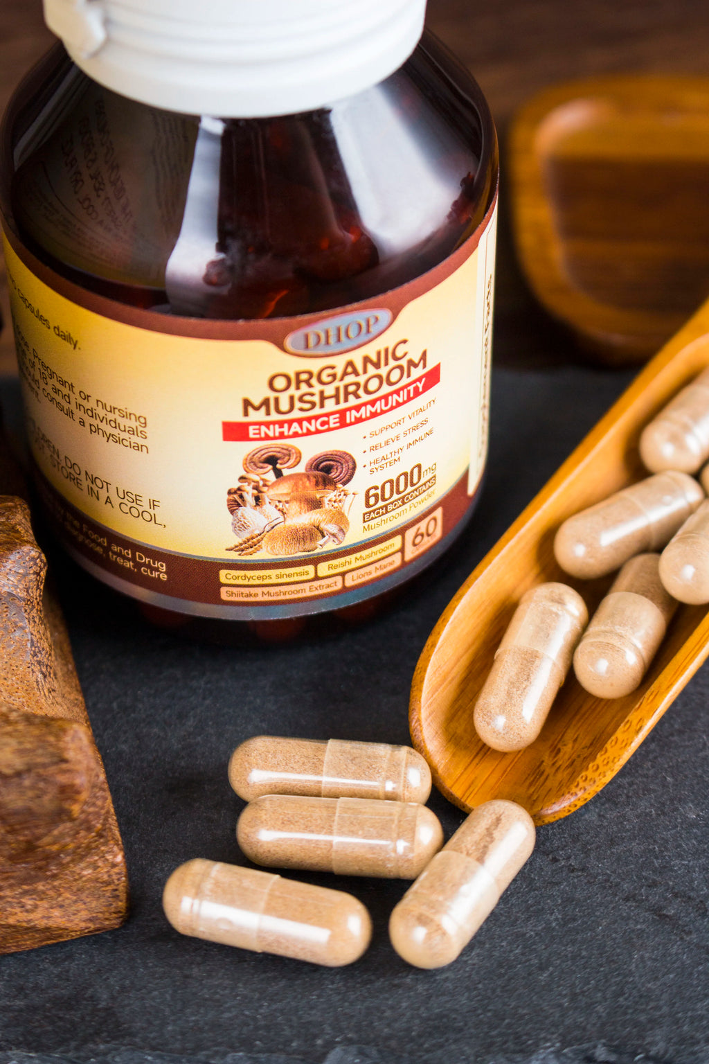 OEM Supplement Mushroom Mixture Capsules Reishi Mushroom Extract Capsule Complex Mushroom Mix Blend Capsules