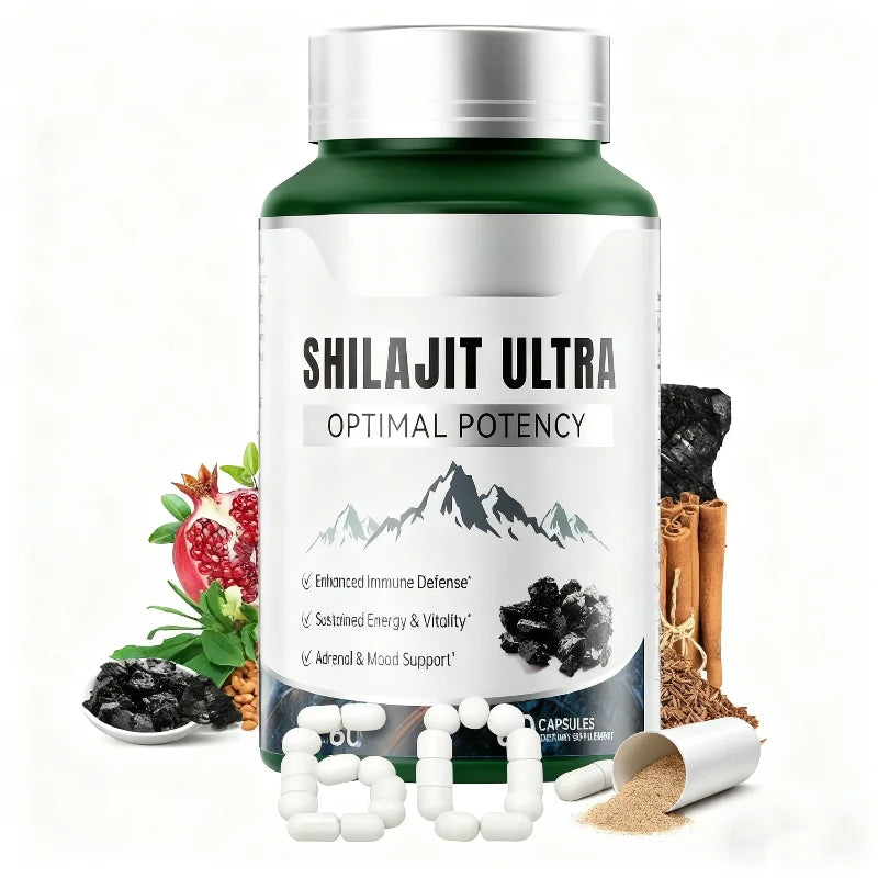 OEM Hot Selling Organic Pure Shilajit Capsule Boosting Energy Antioxidant Sleep Support for Adult Men & Women