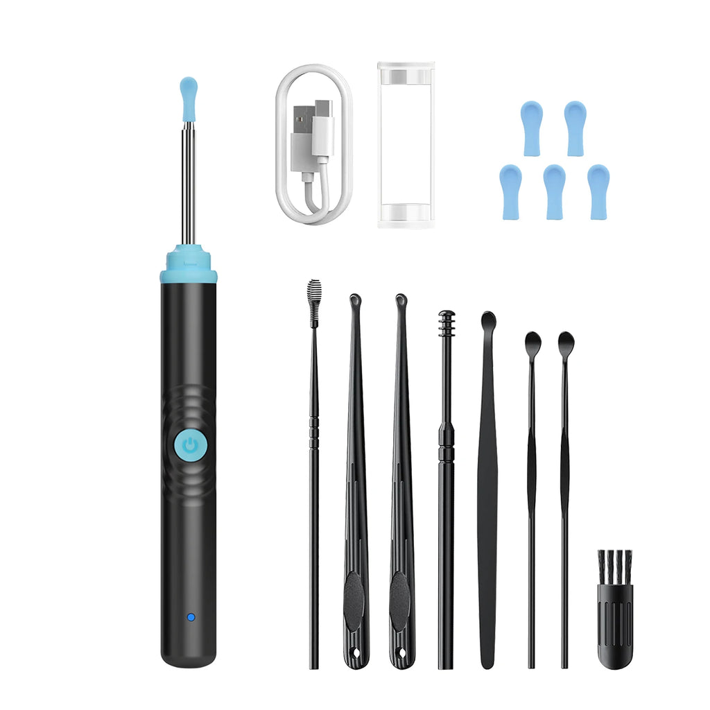 Portable Wifi Otoscope Camera Earwax Remover Wireless Smart Electric Visual Ear Cleaner Visual Ear Pick Spoon