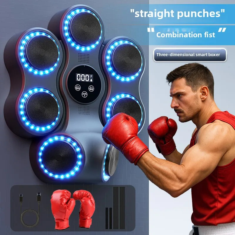 New Arrival Smart Music Boxing Upgraded Tuba Home Gym Boxing Target BT Electronic Music Boxing Machine