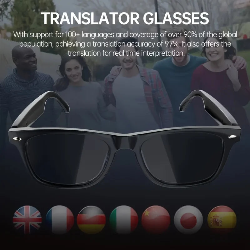 SENBONO  E13 AI Translate Smart Sunglasses Wireless Hands-Free Call Music  Smart Sport BT Sunglasses OutdoorAI Smart Glasses