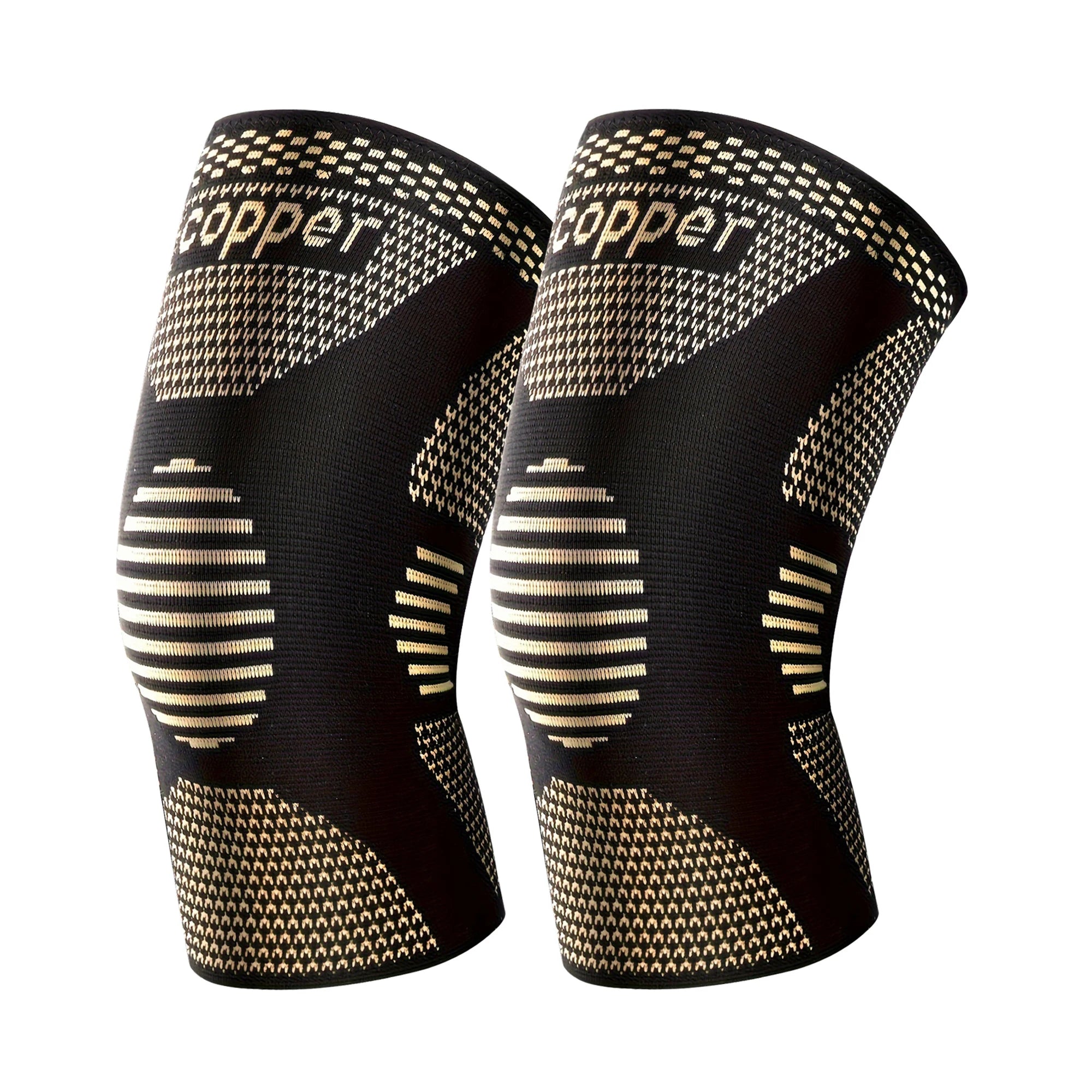 1 Pair Copper Knee Pads Ultimate Shock-Absorbing Gear for Men & Women Superior Knee Support for Sports Yoga Fitness Basketball