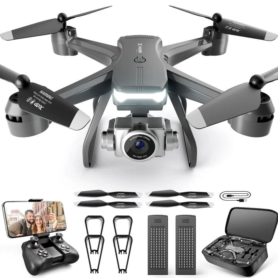 DB 4DRC V14 RC Drone WIFI FPV 4K HD Portable Bag Dual Camera 2 Batteries Wide Angle 1km Image Transmission Aerial Quadcopter