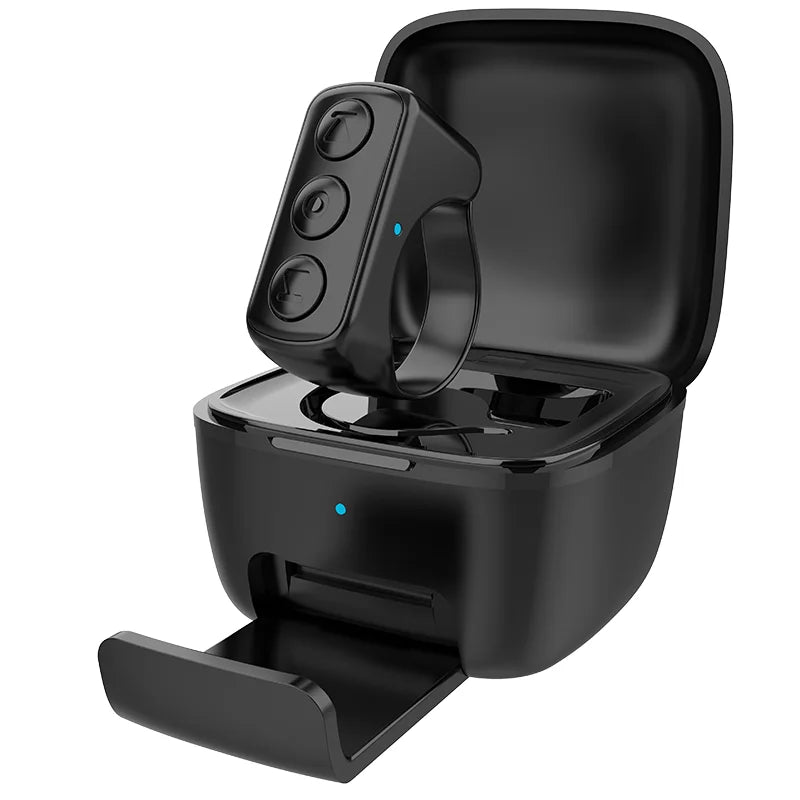 TikTok Scrolling Ring Phone Holder Remote Control for IOS Android Plastic Kindle APP Page Turner Selfie Video Record Feature