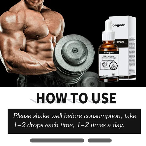 Googeer Enhancement Supplement Enhance Energy Robust And Long-Lasting Oral Drops For Men's Health Care