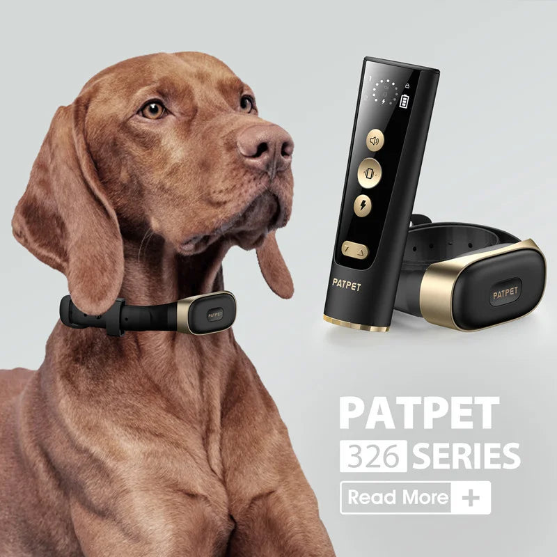 Patpet Best Selling Anti Barking Collar Is Turned Into a Training Device Designed for Pet Dogs Black Shock Collar