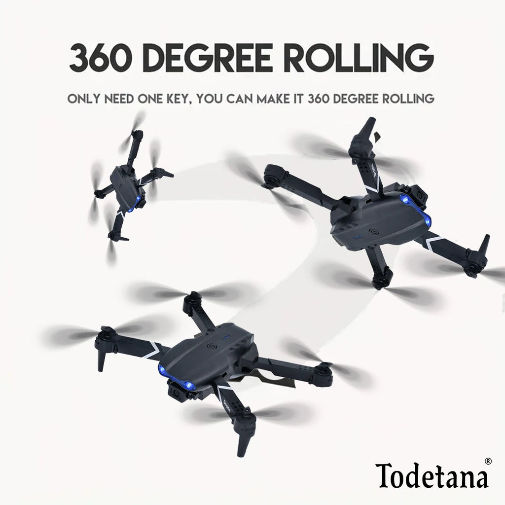 Hot E99 HD 4K Mini UAV with Camera 2.4GHz WiFi 3D Remote Control Foldable Portable Toy No Brush Motor for Aerial Fun