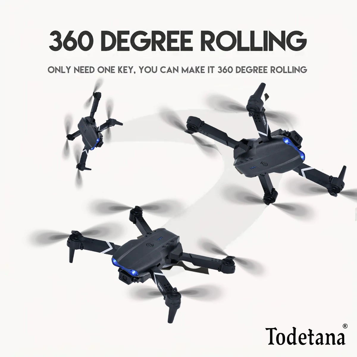 Hot E99 HD 4K Mini UAV with Camera 2.4GHz WiFi 3D Remote Control Foldable Portable Toy No Brush Motor for Aerial Fun