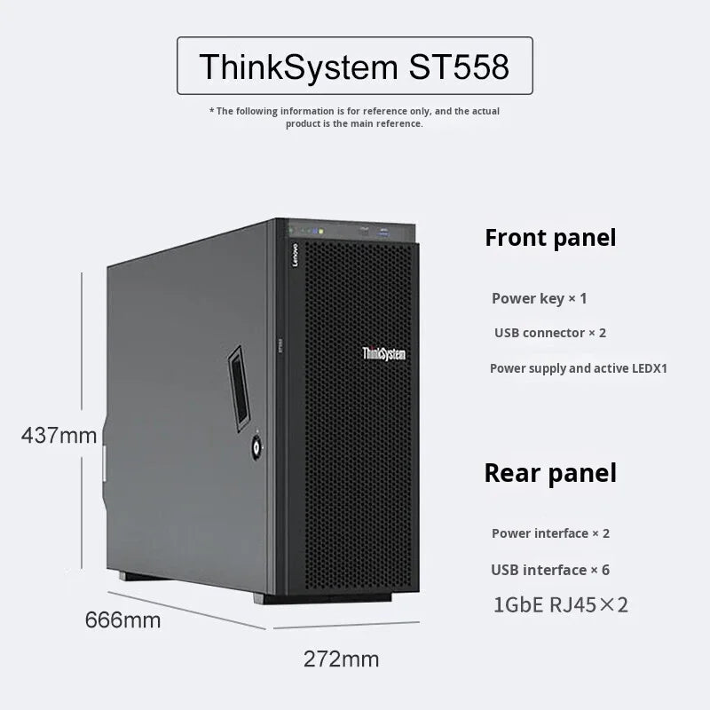 For Deepseek AI Local Deployment ST558 Dual-Channel 4U Storage Tower Server Workstation Intel Core I7 Servers