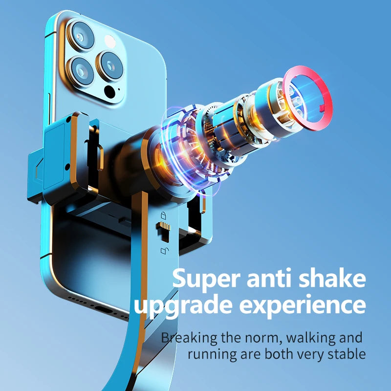 Handheld Gimbal  Bluetooth-Compatible Handheld Stabilizer with Tripod Selfie Stick Folding Gimbal for Smartphone Xiaomi iPhone