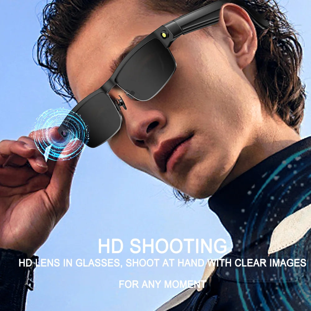 SENBONO Smart Glasses Translator L802 Recognition 8MP Video/Audio Recording Smartglasses with Camera Wifi AI Translation