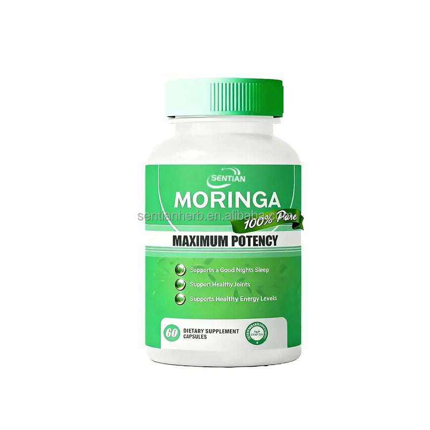 OEM Supplement Moringa Oleifera Leaf Extract Capsule Price Support Immune Bulk Organic Moringa Leaves Capsules
