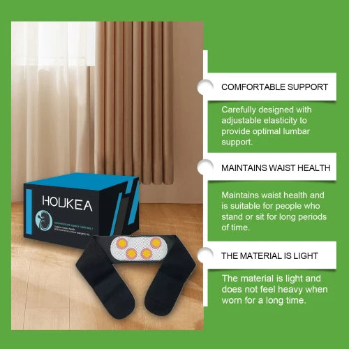 Houkea Therapy  Body Care Magnetic Warm Comfortable Breathable Waist Elastic Belt