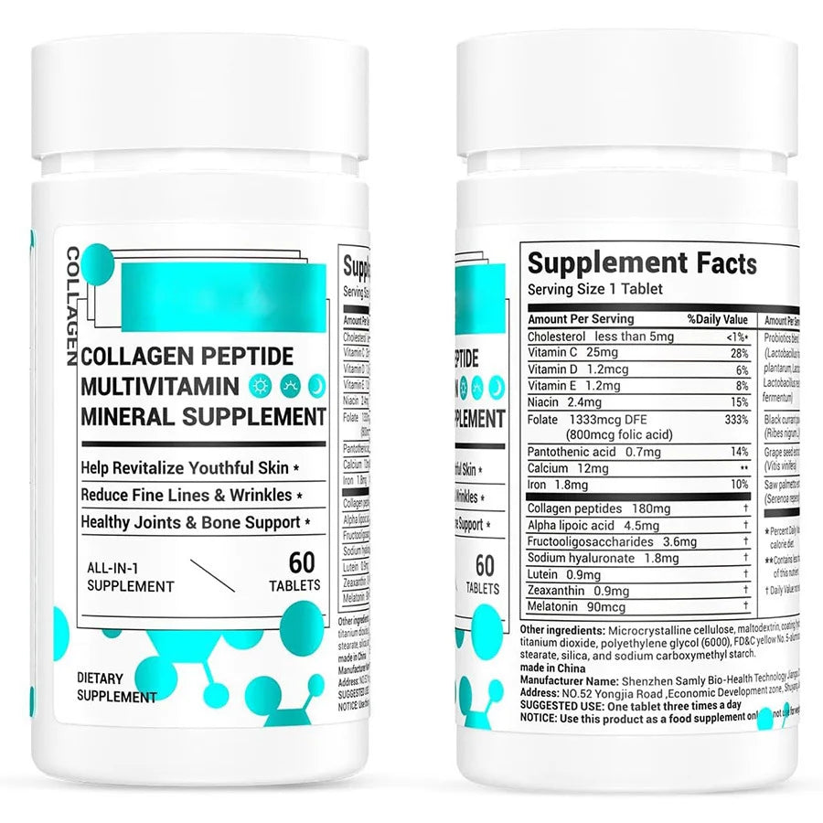 Health Supplement Collagen Tablets Protein Vitamin C Supplement Beauty Care Skin Whitening