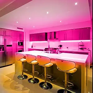 50ft 2835 RGB IC Bluetooth Light Strip Indoor Decoration Color Changing Flex Smart LED Strip Light