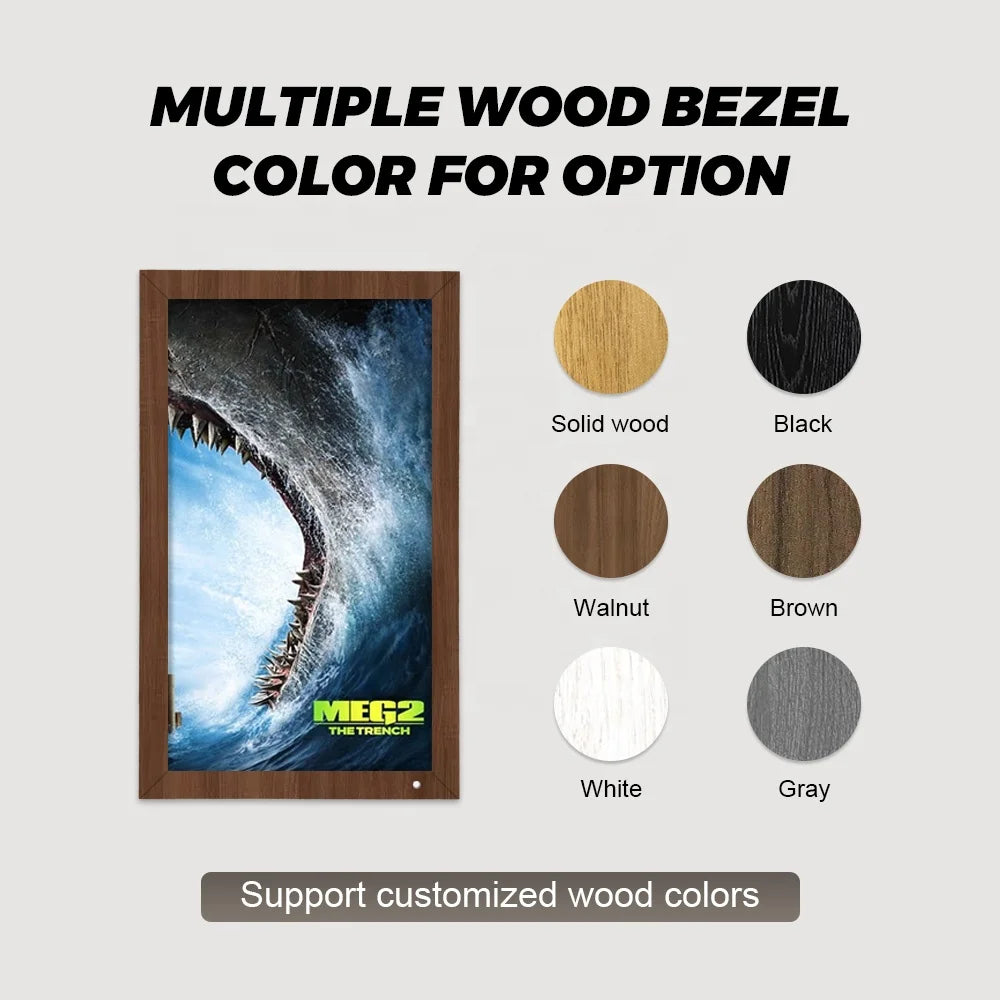 21.5 Inch LCD Nft Display Anti-glare Screen 32GB Video Picture Frame Movie Poster Android App USB WiFi Digital PhotoFrame