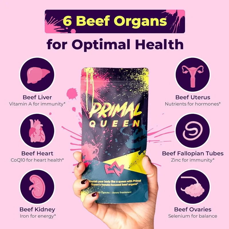 Supplements for Women Primal Queen Womens Supply Beef Organ Primal Queen Capsules