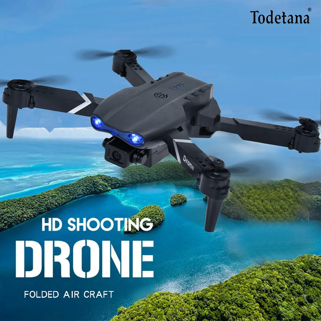 Hot E99 HD 4K Mini UAV with Camera 2.4GHz WiFi 3D Remote Control Foldable Portable Toy No Brush Motor for Aerial Fun