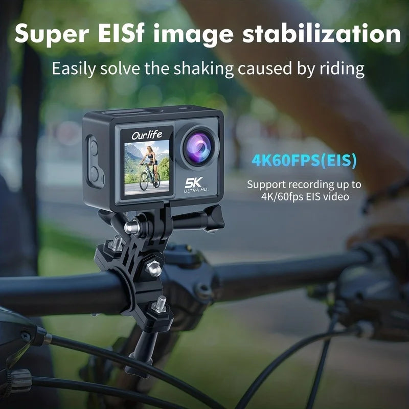 Top Selling Private 5K 30fps Action Sport Camera 4K 60fps Helmet Bike Camera with EIS from Professional Factory