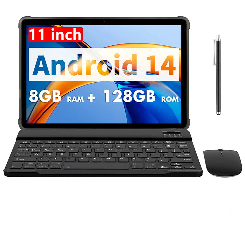 11 Inch 5g Wifi Tablet With 8gb Ram And 128gb Rom Android 14 Octa Core Professional New Higher Android 14 Used With Keyboard