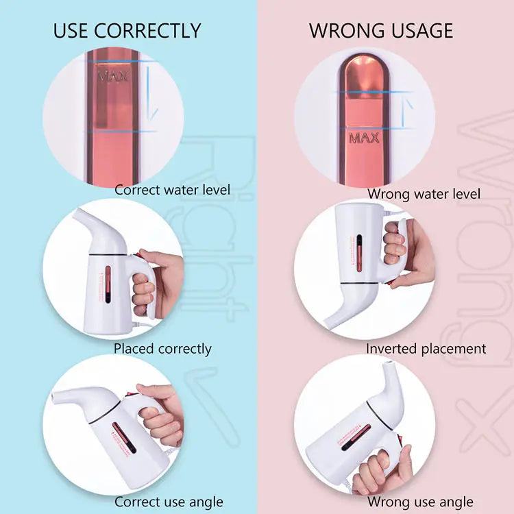 PANCERKA Portable Electric Garment Steamer Hand-Held Travel Fresh Fabric Vapeur New Arrival USA Shipping