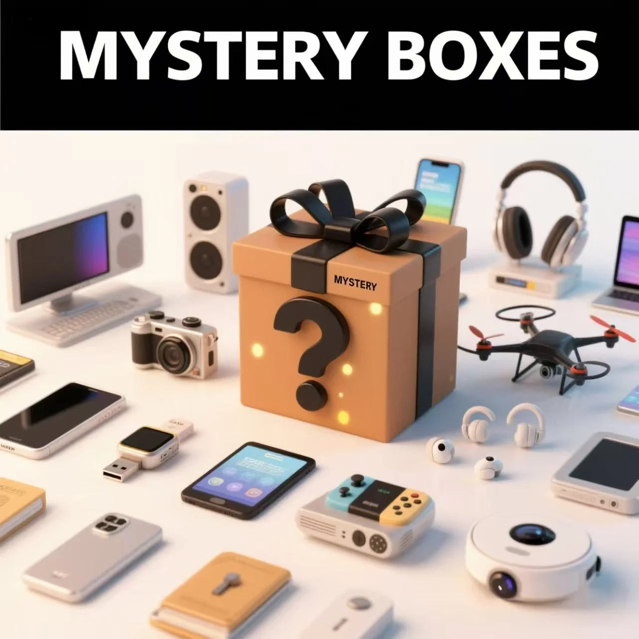 Mystery Box Set - Surprise Box of Assorted Lucky Dip With Random Products Lucky Electronics Vintage Mystery