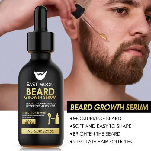 East Moon Essence Set Men's Facial Hair Nourishing Beard Care